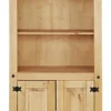 Corona Bookcase 2 Door Display Cabinet Solid Mexican Pine Large -Diy Shop corona bookcase 2 door display cabinet solid mexican pine large5060745810314 01c MP