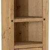 Corona Corner 1 Door 2 Shelf Display Unit In Distressed Waxed Pine -Diy Shop corona corner 1 door 2 shelf display unit in distressed waxed pine5056065608724 01c MP