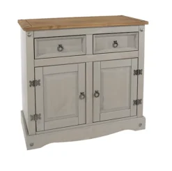 Corona Grey Premium Small Sideboard With 2 Door And 2 Drawers -Diy Shop corona grey premium small sideboard with 2 door and 2 drawers5017839029916 03c MP