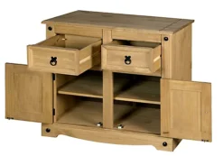 Corona Sideboard 2 Door 2 Drawer Mexican Solid Pine Wood -Diy Shop corona sideboard 2 door 2 drawer mexican solid pine wood5060745810369 03c MP