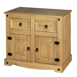 Corona Sideboard 2 Door 2 Drawer Mexican Solid Pine Wood -Diy Shop corona sideboard 2 door 2 drawer mexican solid pine wood5060745810369 04c MP