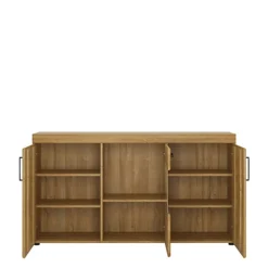 Cortina 3 Door Glazed Sideboard In Grandson Oak 7 Cortina 3 Door Glazed Sideboard In Grandson Oak -Diy Shop cortina 3 door glazed sideboard in grandson oak5900355056941 02c MP