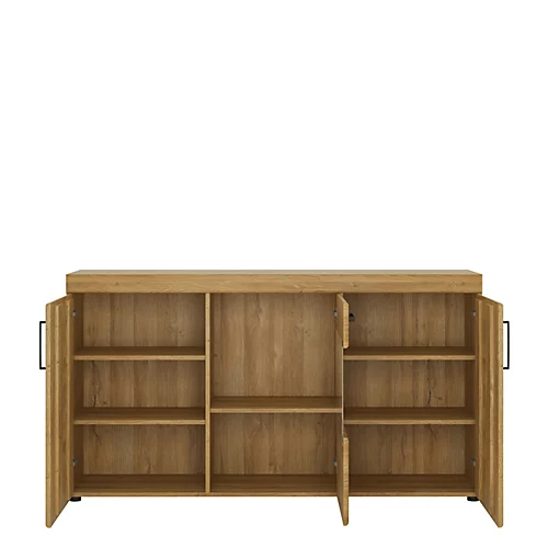 Cortina 3 Door Glazed Sideboard In Grandson Oak 4 Cortina 3 Door Glazed Sideboard In Grandson Oak - Image 2