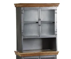 Cosmopolitan Industrial Sideboard Hutch - Wood & Metal -Diy Shop cosmopolitan industrial sideboard hutch wood metal5059368640996 04c MP