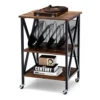 Costway 3-tier Rolling Turntable Stand Record Player Stand Display Shelf Storage Holder -Diy Shop costway 3 tier rolling turntable stand record player stand display shelf storage holder9984709877570 01c MP