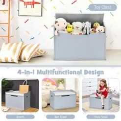 Costway Modern 2-in-1 Flip-top Wooden Storage Chest Storage Organizer Bench Toy Box Unit -Diy Shop costway modern 2 in 1 flip top wooden storage chest storage organizer bench toy box unit9984709877716 03c MP
