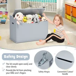 Costway Modern 2-in-1 Flip-top Wooden Storage Chest Storage Organizer Bench Toy Box Unit -Diy Shop costway modern 2 in 1 flip top wooden storage chest storage organizer bench toy box unit9984709877716 06c MP