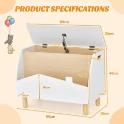 Costway Wooden Toy Box Kids Toy Storage Organizer Chest Flip-top Lid Bookcase Display -Diy Shop costway wooden toy box kids toy storage organizer chest flip top lid bookcase display6085650679664 03c MP