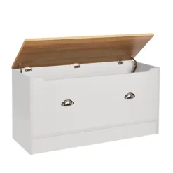 Cream & Oak Living Storage Blanket Box -Diy Shop cream oak living storage blanket box5016319106772 03c MP