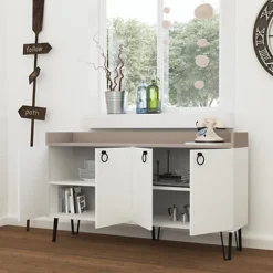 Decortie Dea Console Sideboard Display Unit Table White Mocha Grey -Diy Shop decortie dea console sideboard display unit table white mocha grey8680812185274 04c MP