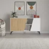 Decortie Fiona Console Sideboard Display Unit 150 White Oak -Diy Shop decortie fiona console sideboard display unit 150 white oak8680812119798 01c MP