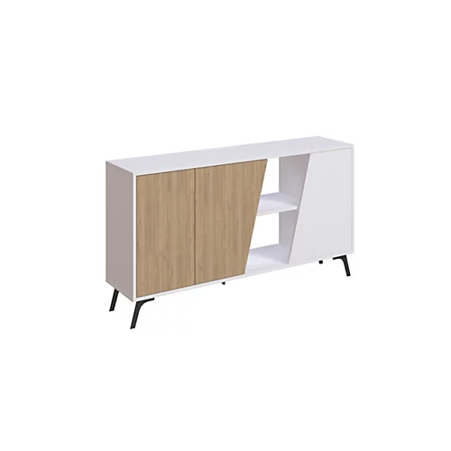 Decortie Fiona Console Sideboard Display Unit 150 White Oak 4 Decortie Fiona Console Sideboard Display Unit 150 White Oak - Image 2