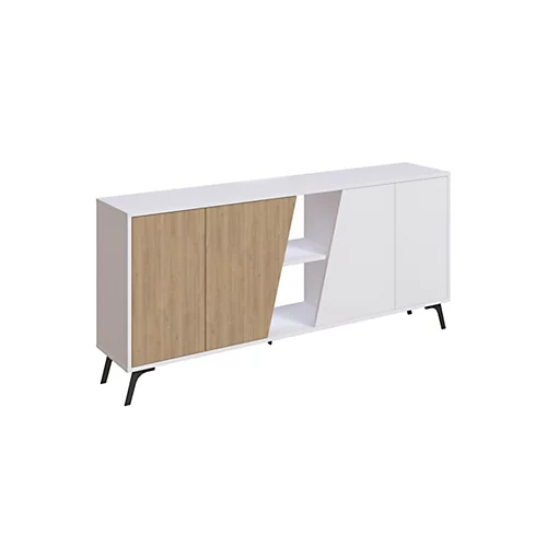 Decortie Fiona Console Sideboard Display Unit 180 White Oak 4 Decortie Fiona Console Sideboard Display Unit 180 White Oak - Image 2