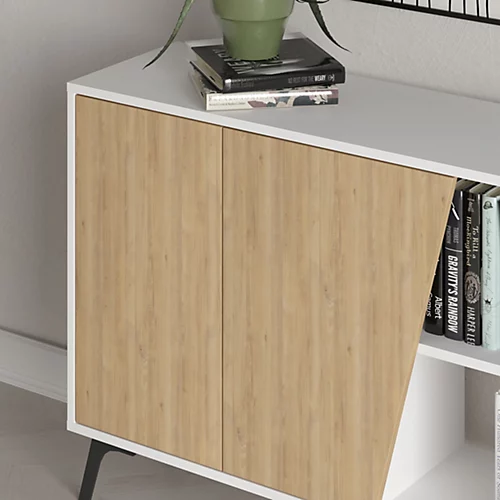 Decortie Fiona Console Sideboard Display Unit 180 White Oak 6 Decortie Fiona Console Sideboard Display Unit 180 White Oak - Image 4