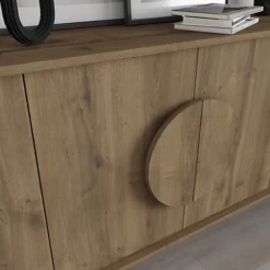 Decortie Gora Console Sideboard Display Unit 180Cm Oak Effect -Diy Shop decortie gora console sideboard display unit 180cm oak effect8680812121944 04c MP