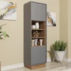 Display Cabinet Sideboard Cabinet Cupboard TV Stand Living Room Oak & Grey -Diy Shop display cabinet sideboard cabinet cupboard tv stand living room oak grey5060970908978 01c MP
