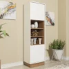 Display Cabinet Sideboard Cabinet Cupboard TV Stand Living Room Oak & White -Diy Shop display cabinet sideboard cabinet cupboard tv stand living room oak white5060970908961 01c MP