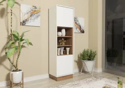 Display Cabinet Sideboard Cabinet Cupboard TV Stand Living Room Oak & White -Diy Shop display cabinet sideboard cabinet cupboard tv stand living room oak white5060970908961 02c MP