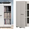 Display Shelving Bookcase Cabinet Compact Storage 1 Door Unit White Gloss Fever -Diy Shop display shelving bookcase cabinet compact storage 1 door unit white gloss fever5901451020362 01c MP