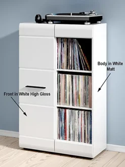 Display Shelving Bookcase Cabinet Compact Storage 1 Door Unit White Gloss Fever -Diy Shop display shelving bookcase cabinet compact storage 1 door unit white gloss fever5901451020362 03c MP