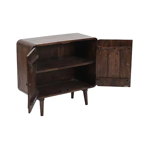 Dynasty Dark Mango Wood 2 Door Sideboard 5 Dynasty Dark Mango Wood 2 Door Sideboard - Image 3