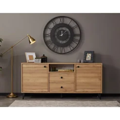 Eti - Sideboard - Oak - 2 Drawers & 5 Compartments