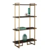Fino Bookcase With Gold Metal Legs -Diy Shop fino bookcase with gold metal legs9341015396568 01c MP