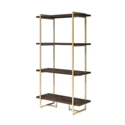 Fino Bookcase With Gold Metal Legs -Diy Shop fino bookcase with gold metal legs9341015396568 03c MP