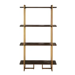 Fino Bookcase With Gold Metal Legs -Diy Shop fino bookcase with gold metal legs9341015396568 04c MP