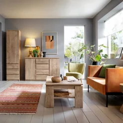 Fribo 2 Door 4 Drawer Sideboard In Oak -Diy Shop fribo 2 door 4 drawer sideboard in oak5900355132515 03c MP