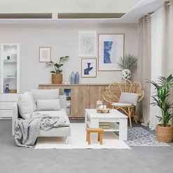 Fribo 3 Door Sideboard (Glazed Centre) In Oak -Diy Shop fribo 3 door sideboard glazed centre in oak5900355132522 04c MP