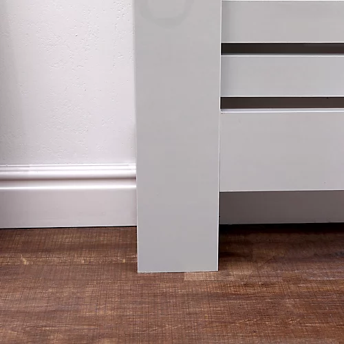 FurnitureHMD High Gloss Grey Radiator Cover Horizontal Slats Decorative Cabinet For Living Room, Bedroom,Office,Extra Large Size - Image 4