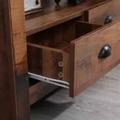 FurnitureHMD Industrial Corner TV Stand Cabinet With 2 Drawers Elegant TV Console Unit Media Table -Diy Shop furniturehmd industrial corner tv stand cabinet with 2 drawers elegant tv console unit media table8425514212558 04c MP