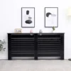 FurnitureHMD Modern Radiator Cover High Gloss Black Decorative Cabinet For Living Room, Bedroom,Horizontal Slats,Extra Large -Diy Shop furniturehmd modern radiator cover high gloss black decorative cabinet for living room bedroom horizontal slats extra large8414796088968 01c MP