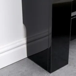 FurnitureHMD Modern Radiator Cover High Gloss Black Decorative Cabinet For Living Room, Bedroom,Horizontal Slats,Small -Diy Shop furniturehmd modern radiator cover high gloss black decorative cabinet for living room bedroom horizontal slats small8414796088937 04c MP