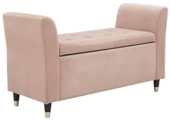 GFW Genoa Upholstered Window Seat Blush Pink