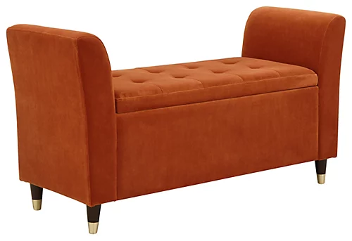 GFW Genoa Upholstered Window Seat Russet 3 GFW Genoa Upholstered Window Seat Russet