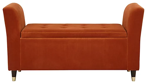 GFW Genoa Upholstered Window Seat Russet 5 GFW Genoa Upholstered Window Seat Russet - Image 3