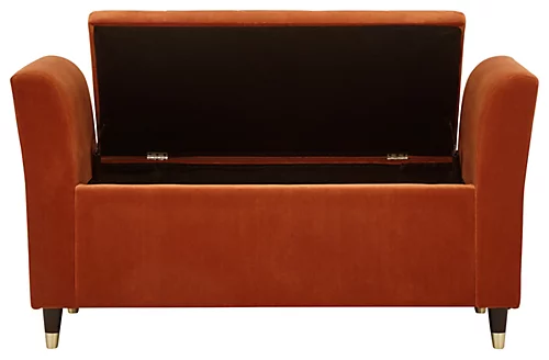 GFW Genoa Upholstered Window Seat Russet 6 GFW Genoa Upholstered Window Seat Russet - Image 4