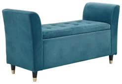 GFW Genoa Upholstered Window Seat Teal