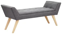 GFW Milan Upholstered Window Seat Dark Grey