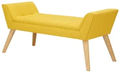 GFW Milan Upholstered Window Seat Mustard