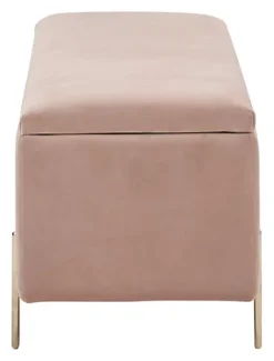 GFW Mystica Ottoman Storage Bench Blush Pink -Diy Shop gfw mystica ottoman storage bench blush pink5060713890843 03c MP