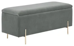 GFW Mystica Ottoman Storage Bench Grey