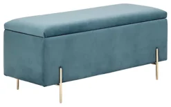 GFW Mystica Ottoman Storage Bench Teal