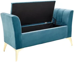 GFW Pettine Ottoman Storage Bench Teal -Diy Shop gfw pettine ottoman storage bench teal5060713892083 02c MP