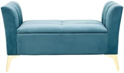 GFW Pettine Ottoman Storage Bench Teal -Diy Shop gfw pettine ottoman storage bench teal5060713892083 03c MP