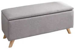 GFW Secreto Ottoman Storage Bench Grey