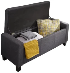 GFW Verona Ottoman Storage Bench Charcoal Grey -Diy Shop gfw verona ottoman storage bench charcoal grey5060516214815 02c MP