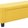 GFW Verona Ottoman Storage Bench Mustard -Diy Shop gfw verona ottoman storage bench mustard5060713891222 01c MP